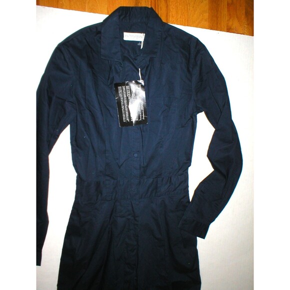 New Designer Richard Nicoll Jumpsuit 40 Womens 4 Navy Blue Long Sleeves NWT UK 8 - Picture 2 of 10